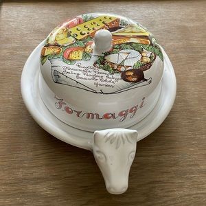 Italian cheese platter with cover